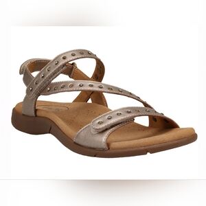 Taos Footwear Metallic Strappy Sandals